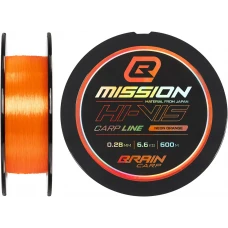 Волосінь Brain Mission Carp Line (Neon Orange) 600m 0.28mm 6.6kg