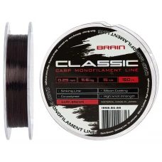 Волосінь Brain Classic Carp Line (dark brown) 150m 0.25mm 15lb 6.6kg Волосінь Brain Classic Carp Line (dark brown) 150m 0.25mm 15lb 6.6kg
