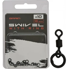 Вертлюжок Brain Swivel With Ring #10 (10 шт/уп) SGCA-8013-10 Вертлюжок Brain Swivel With Ring #10 (10 шт/уп) SGCA-8013-10