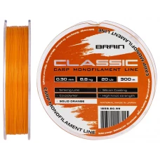 Волосінь Brain Classic Carp Line (solid orange) 300m 0.30mm 20lb 8.8kg Волосінь Brain Classic Carp Line (solid orange) 300m 0.30mm 20lb 8.8kg