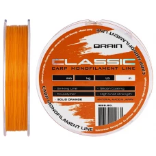 Волосінь Brain Classic Carp Line (solid orange) 600m 0.33mm 22lb 10.0kg Волосінь Brain Classic Carp Line (solid orange) 600m 0.33mm 22lb 10.0kg