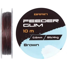 Амортизуюча гума Brain F-Gum 0.6mm 8lb/4kg 10m Brown Амортизуюча гума Brain F-Gum 0.6mm 8lb/4kg 10m Brown