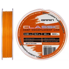 Волосінь Brain Classic Carp Line (solid orange) 300m 0.35mm 25lb 10.7kg Волосінь Brain Classic Carp Line (solid orange) 300m 0.35mm 25lb 10.7kg