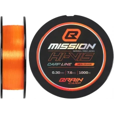 Волосінь Brain Mission Carp Line (Neon Orange) 1000m 0.30mm 7.6kg