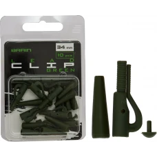Безпечна кліпса Brain Lead Clip With Stopper 34mm Green (10 шт/уп) SGXA-90472