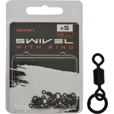 Вертлюжок Brain Swivel With Ring #5 (10 шт/уп) SGCA-8013-5 Вертлюжок Brain Swivel With Ring #5 (10 шт/уп) SGCA-8013-5