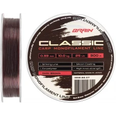 Волосінь Brain Classic Carp Line (dark brown) 300m 0.33mm 22lb 10.0kg Волосінь Brain Classic Carp Line (dark brown) 300m 0.33mm 22lb 10.0kg