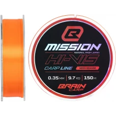 Волосінь Brain Mission Carp Line (Neon Orange) 150m 0.35mm 9.7kg