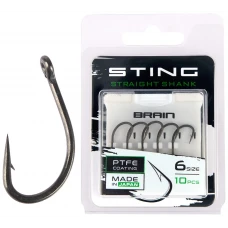 Гачок Brain Sting Straight Shank #6 (10 шт/уп)