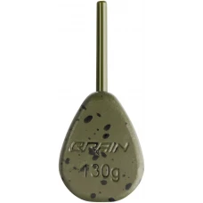 Грузило Brain In-Line Flat Lead 130g 2шт/уп Green