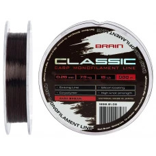 Волосінь Brain Classic Carp Line (dark brown) 300m 0.28mm 18lb 7.9kg Волосінь Brain Classic Carp Line (dark brown) 300m 0.28mm 18lb 7.9kg