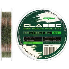 Волосінь Brain Classic Carp Line (3D camo) 300m 0.33mm 22lb 10.0kg Волосінь Brain Classic Carp Line (3D camo) 300m 0.33mm 22lb 10.0kg