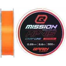 Волосінь Brain Mission Carp Line (Neon Orange) 300m 0.28mm 6.6kg