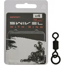 Вертлюжок Brain Swivel With Ring #4 (10 шт/уп) SGCA-8013-4 Вертлюжок Brain Swivel With Ring #4 (10 шт/уп) SGCA-8013-4
