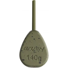 Грузило Brain In-Line Flat Lead 140g 2шт/уп Green