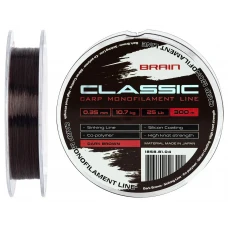 Волосінь Brain Classic Carp Line (dark brown) 300m 0.35mm 25lb 10.7kg Волосінь Brain Classic Carp Line (dark brown) 300m 0.35mm 25lb 10.7kg
