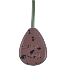 Грузило Brain In-Line Flat Lead 150g 2шт/уп Brown
