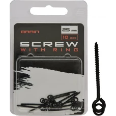 Гвинт для бойлів Brain Screw With Ring 25mm (10 шт/уп) SGCA-8026-25 Гвинт для бойлів Brain Screw With Ring 25mm (10 шт/уп) SGCA-8026-25