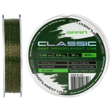Волосінь Brain Classic Carp Line 3D (camo) 300m 0.25mm 15lb 6.6kg Волосінь Brain Classic Carp Line 3D (camo) 300m 0.25mm 15lb 6.6kg