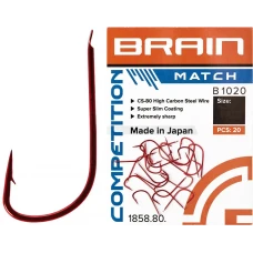 Гачок Brain Match B1020 #12 (20 шт/уп) ц:red
