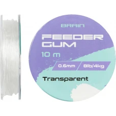Амортизуюча гума Brain F-Gum 0.6mm 8lb/4kg 10m Transparent Амортизуюча гума Brain F-Gum 0.6mm 8lb/4kg 10m Transparent