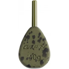 Грузило Brain In-Line Flat Lead 42g 2шт/уп Green