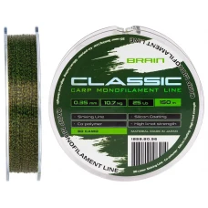 Волосінь Brain Classic Carp Line 3D (camo) 150m 0.35mm 25lb 10.7kg Волосінь Brain Classic Carp Line 3D (camo) 150m 0.35mm 25lb 10.7kg