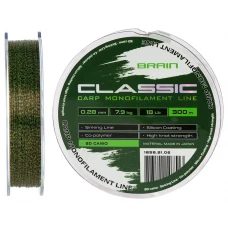 Волосінь Brain Classic Carp Line 3D (camo) 300m 0.28mm 18lb 7.9kg Волосінь Brain Classic Carp Line 3D (camo) 300m 0.28mm 18lb 7.9kg