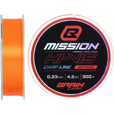 Волосінь Brain Mission Carp Line (Neon Orange) 300m 0.23mm 4.5kg