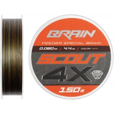 Шнур Brain Scout 4X 150m (camo) 0.080mm 4.4kg Шнур Brain Scout 4X 150m (camo) 0.080mm 4.4kg
