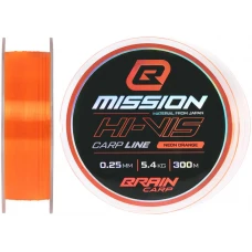 Волосінь Brain Mission Carp Line (Neon Orange) 300m 0.25mm 5.4kg