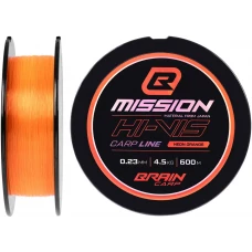 Волосінь Brain Mission Carp Line (Neon Orange) 600m 0.23mm 4.5kg