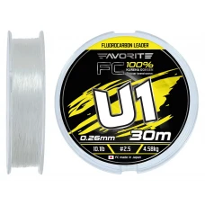 Флюорокарбон Favorite U1 FC 30m #2.5/0.26mm 10.1lb/4.58kg