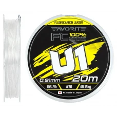 Флюорокарбон Favorite U1 FC 20m #30/0.91mm 106.2lb/48.18kg