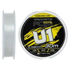 Флюорокарбон Favorite U1 FC 30m #0.8/0.148mm 3.6lb/1.65kg