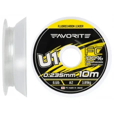 Флюорокарбон Favorite U1 FC 10m #2.0/0.235mm 8.6lb/3.89kg