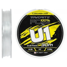 Флюорокарбон Favorite U1 FC 30m #12/0.57mm 44.0lb/19.98kg