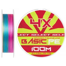 Шнур Select Basic PE Multicolor 100m #1.5/0.18mm 22lb/9.9kg