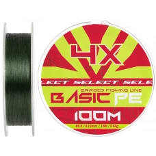 Шнур Select Basic PE Green 100m #0.8/0.12mm 12lb/5.6kg