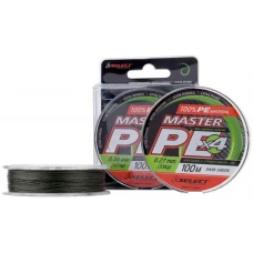 Шнур Select Master PE 100m (темн.-зел.) #3.0/0.27mm 73lb/33kg