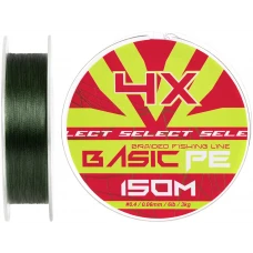 Шнур Select Basic PE Green 150m #0.4/0.06mm 6lb/3kg