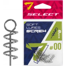 Штопор для силікону Select Soft Lures Screw #00 13mm (8 шт/уп)