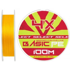 Шнур Select Basic PE Orange 100m #1.0/0.14mm 15lb/6.8kg