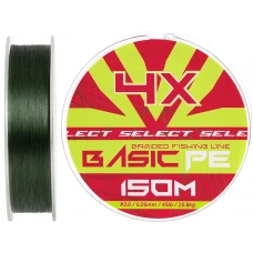 Шнур Select Basic PE Green 150m #3.0/0.26mm 45lb/20.8kg
