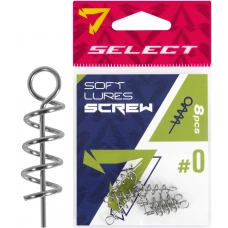 Штопор для силікону Select Soft Lures Screw #0 18mm (8 шт/уп)