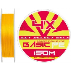 Шнур Select Basic PE Orange 150m #1.5/0.18mm 22lb/9.9kg