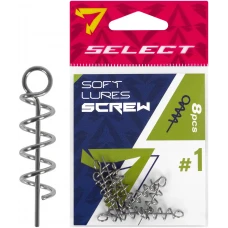 Штопор для силікону Select Soft Lures Screw #1 23mm (8 шт/уп)