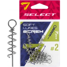 Штопор для силікону Select Soft Lures Screw #2 32mm (7 шт/уп)