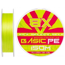Шнур Select Basic PE 8X Light Green 150m #1.2/0.16mm 20lb/9.3kg
