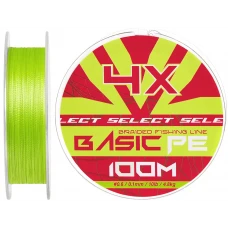 Шнур Select Basic PE Light Green 100m #0.6/0.10mm 10lb/4.8kg